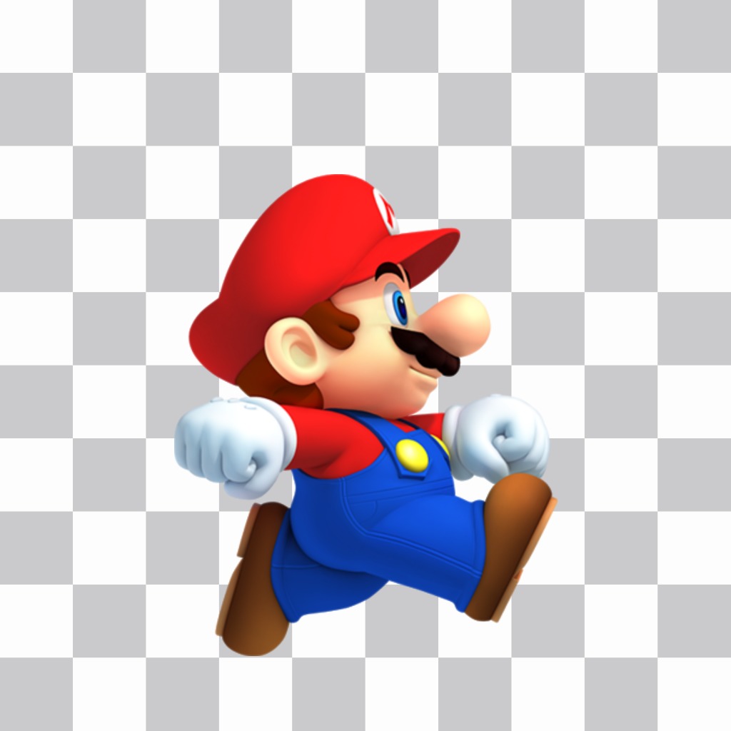 Mario Bros nelle foto con questo effetto libero ..