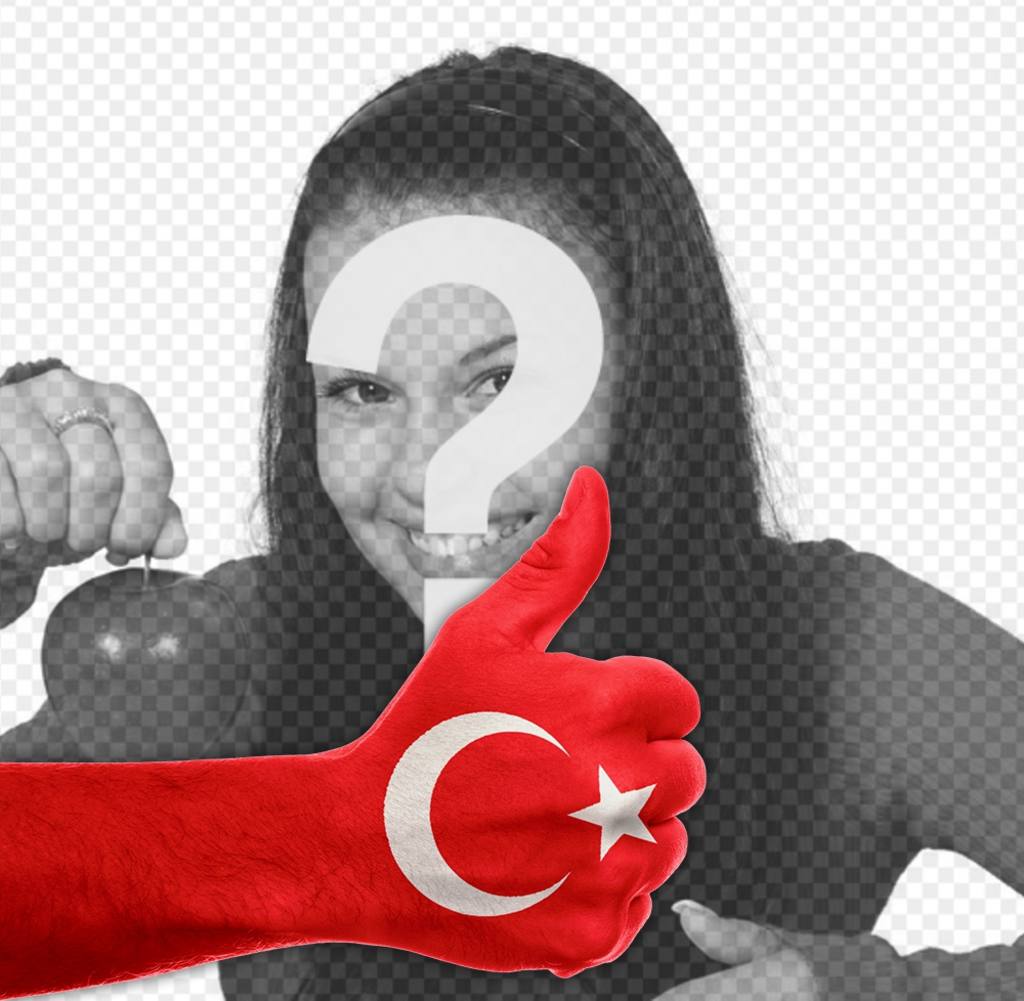 La vostra immagine del profilo con il pollice alto e bandiera della Turchia ..