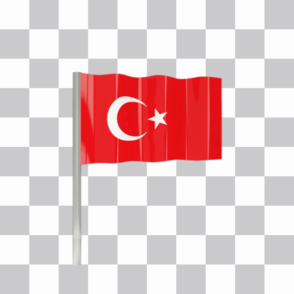 Turchia bandiera per decorare le vostre foto per ..