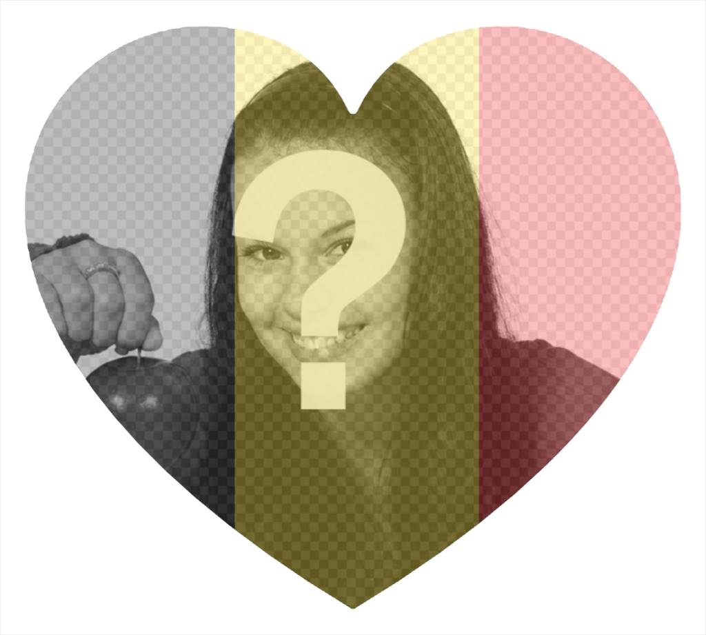La vostra immagine del profilo con a forma di cuore Belgio bandiera ..