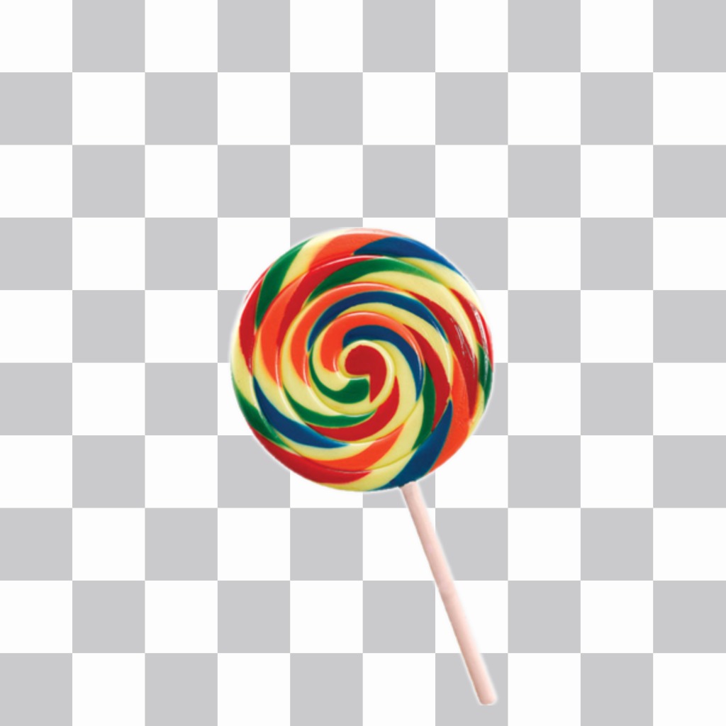 Lollipop con i colori per incollare sulle tue foto ..