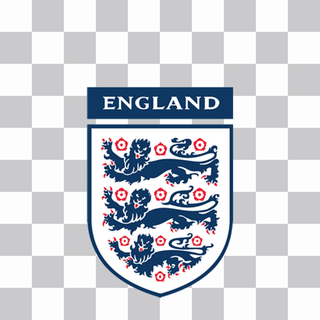 Incollare lo scudo della nazionale inglese sulle tue foto con questo effetto ..