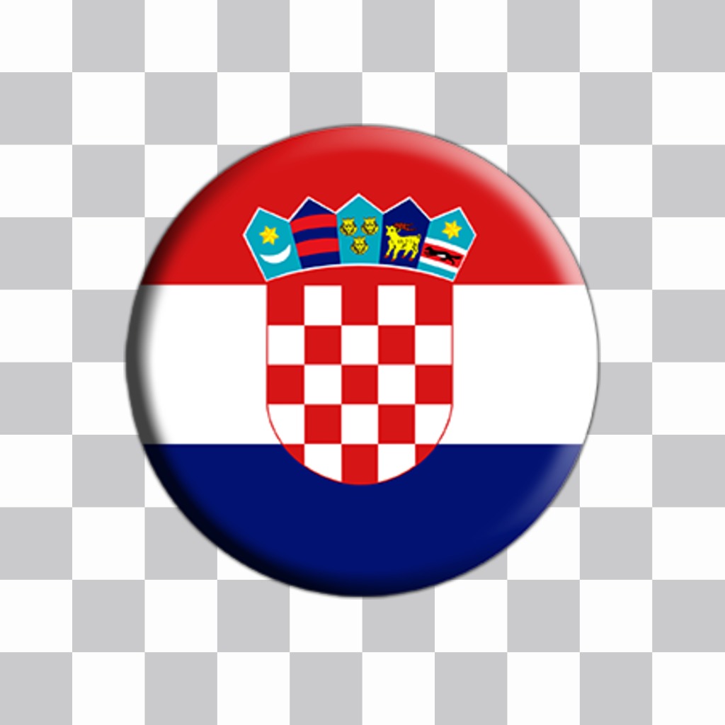 Pulsante con bandiera della Croazia da aggiungere alle tue foto come un adesivo Carica ..