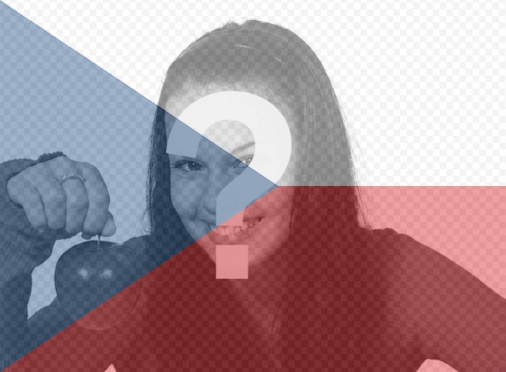 Filtro di Repubblica Ceca bandiera da aggiungere alle tue foto ..