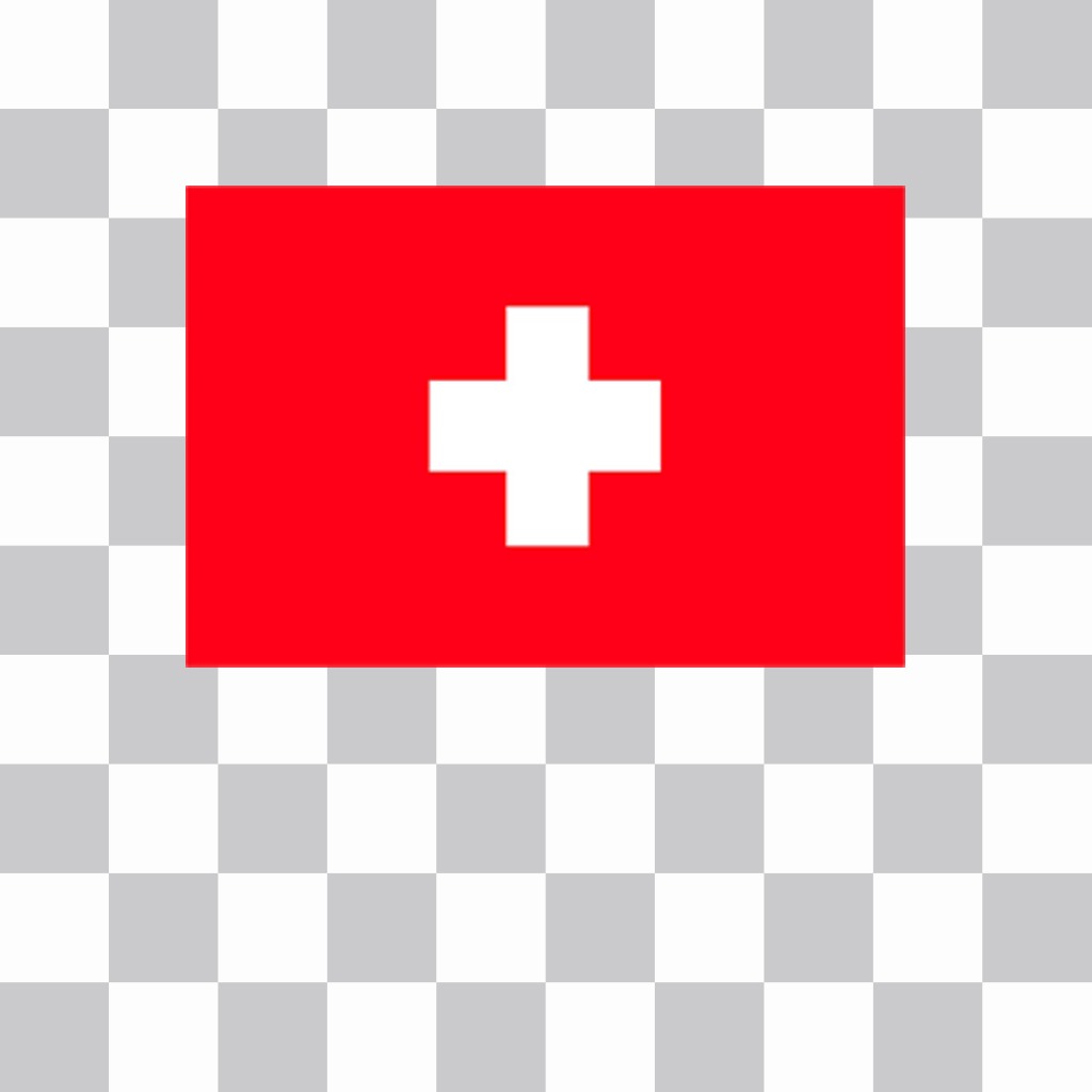 Adesivo da aggiungere alle tue foto tha bandiera della Svizzera ..
