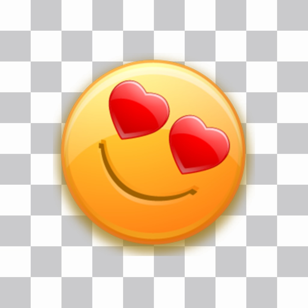 Emoji in amore con cuori agli occhi da incollare sul tuo foto ..