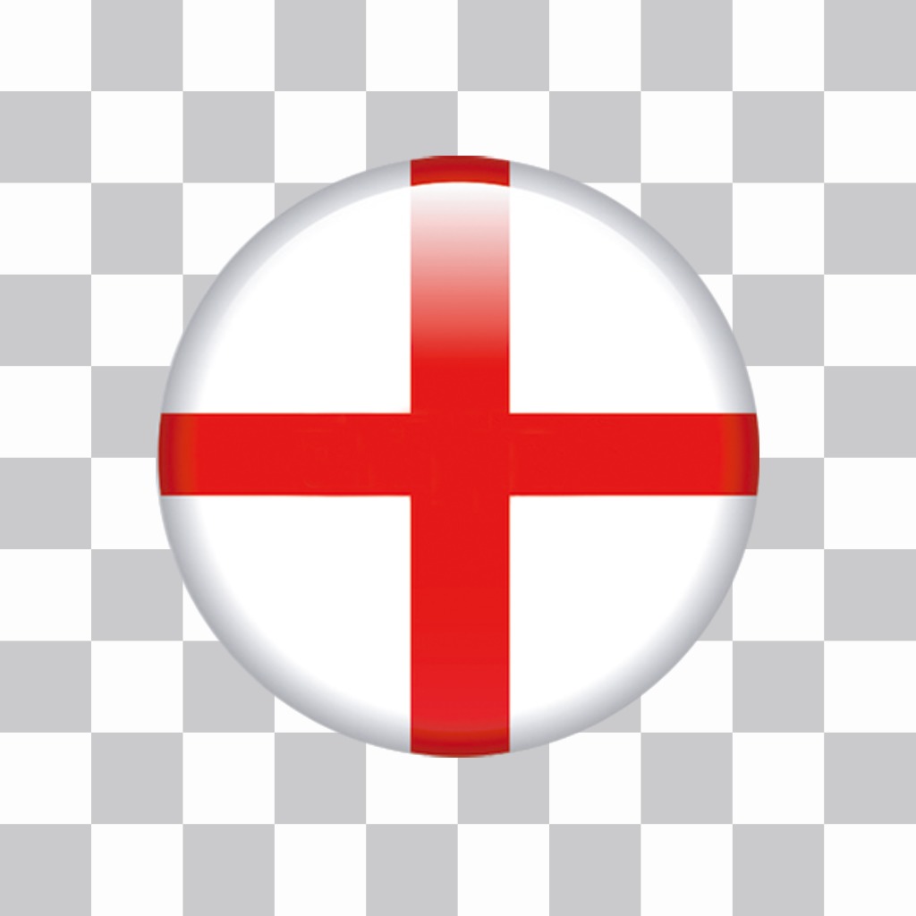 Inghilterra pulsante a forma di bandiera per incollare leffetto foto ..