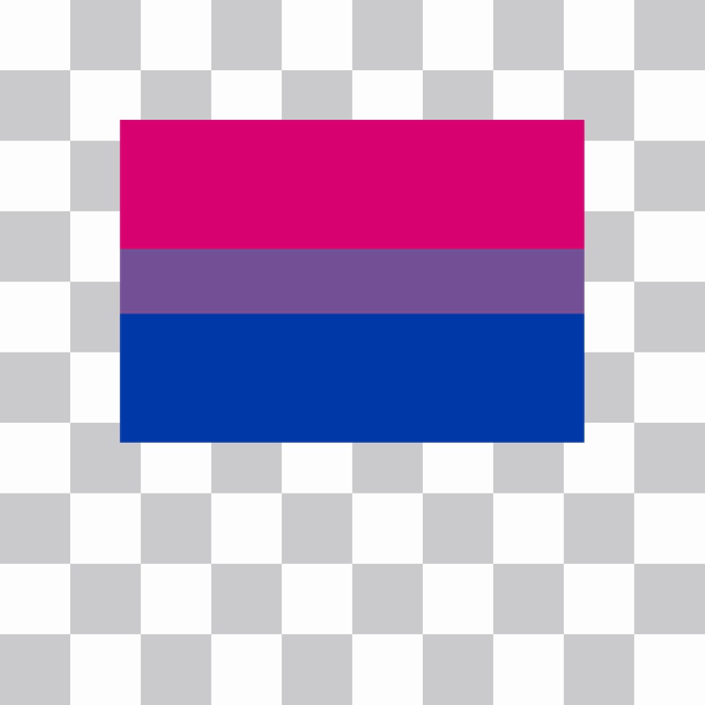 Bandiera della bisessualità per incollare in foto come un adesivo in linea ..