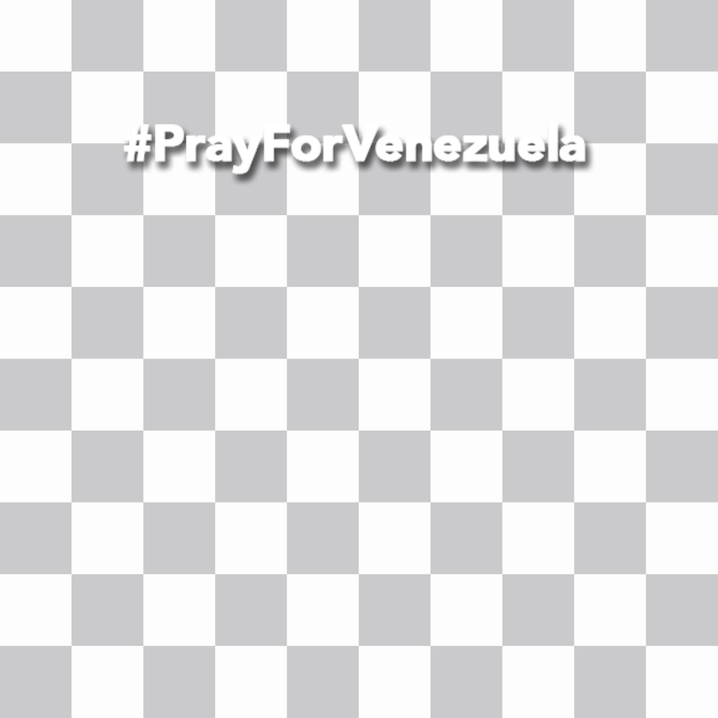 Sticker con la preghiera hashtag per il Venezuela per aggiungere nelle foto ..
