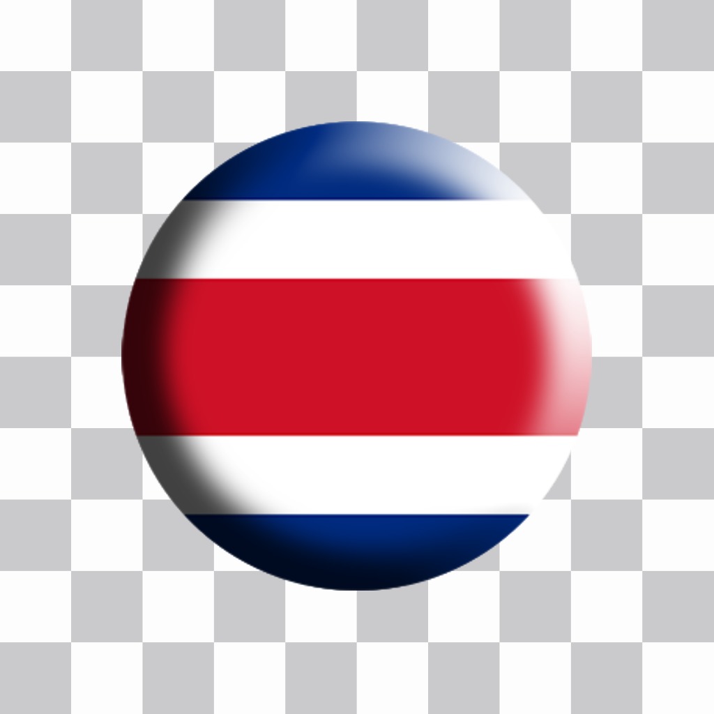 Costa Rica bandiera piastra sagomata in modo da aggiungere al vostro effetto foto ..