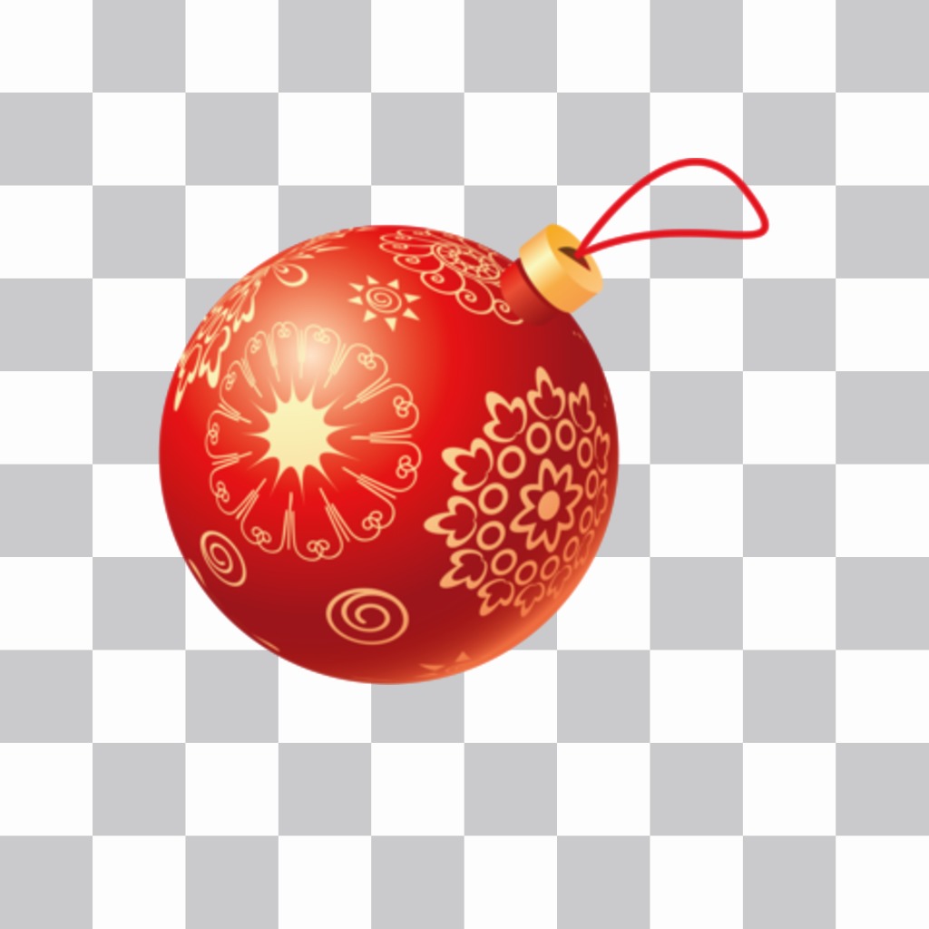 palla dellalbero di Natale da mettere nel tuo foto online. ..