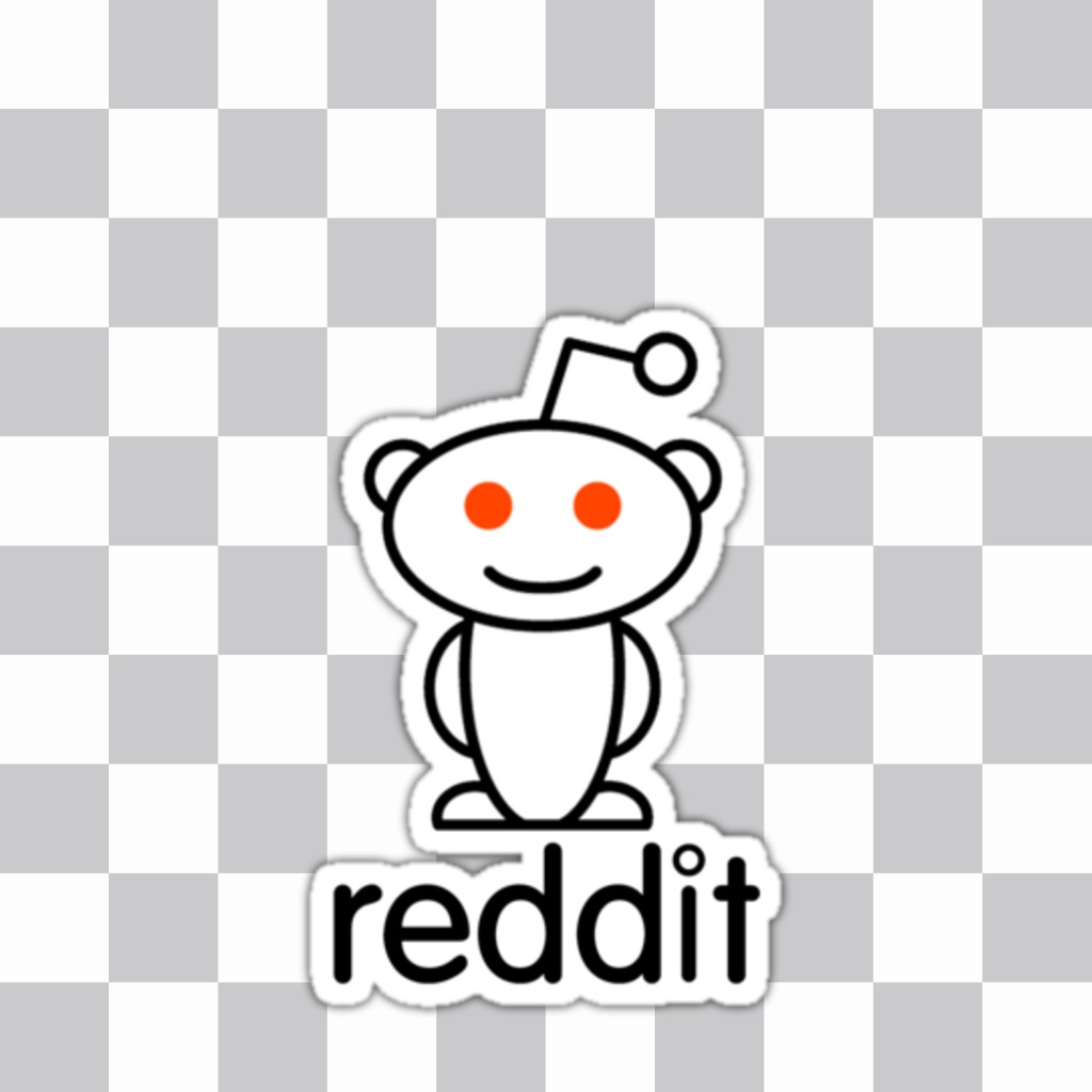 Adesivo della Reddit logo, forum internet famosa per mettere nella foto. ..