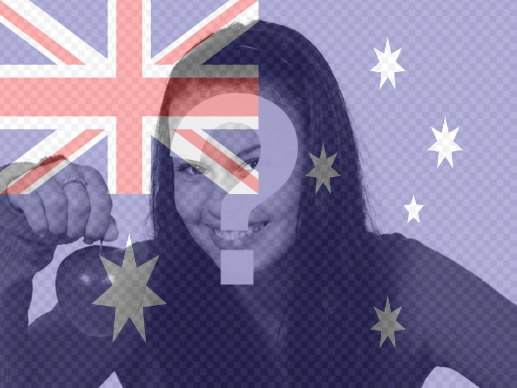 Bandiera australiana da mettere sulla tua foto online.   ..