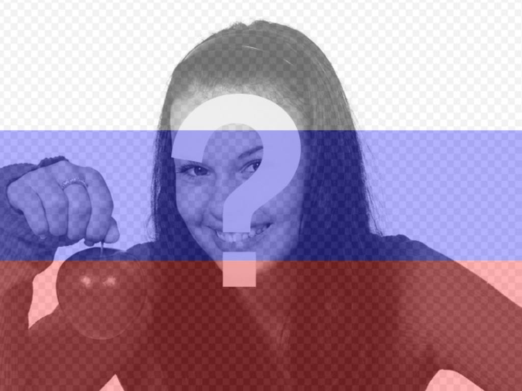 Creare un fotomontaggio online di bandiera russa con la vostra..