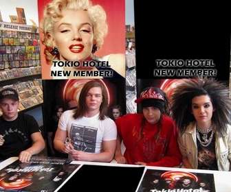 Collage di mettere la tua foto nel nuovo membro dei Tokio Hotel.