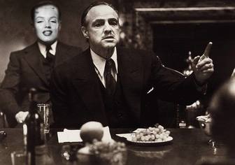 Fotomontaggio di essere parte del film Il Padrino
