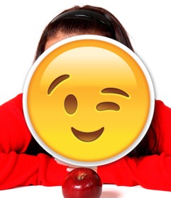 occhiolino emoji per inserire nelle tue foto