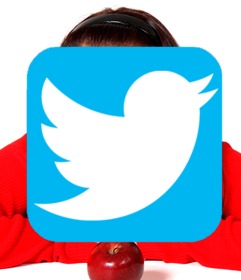 aggiungere twitter logo per le tue foto online