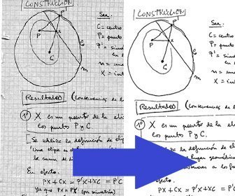 Effetto di ottimizzare le note acquisite migliorare il contrasto e la leggibilità.