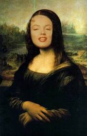 Fotomontaggio della Monna Lisa di mettere la vostra faccia in linea
