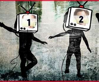 creare un collage di facebook copertura 3 foto da murales banksy noto artista urbano e aggiungere le vostre foto tv