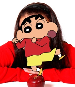 Fotomontaggio con Shin Chan Shinnosuke Nohara