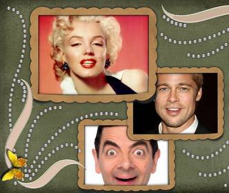 fotomontaggio per 3 foto perle