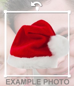 Cappello Di Natale.Fotomontaggio Per Mettere Un Cappello Di Natale Nella Tua Foto Online Fotoeffetti