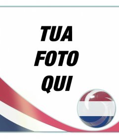 Fotomontaggio con la bandiera dei Paesi Bassi per mettere le vostre foto