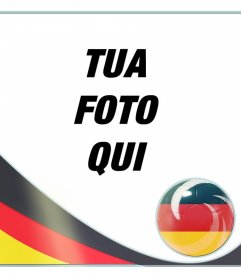 Cornice per foto con la bandiera della Germania di mettere nelle tue foto