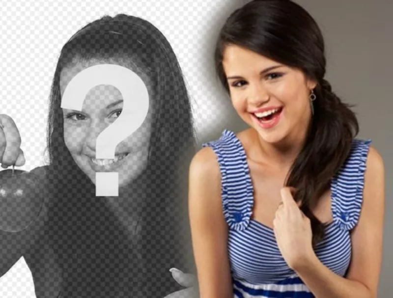 Fotomontaggio con le celebrità e popolare. Carica la tua foto e la cantante appare con il Texas, Stati Uniti, Selena..