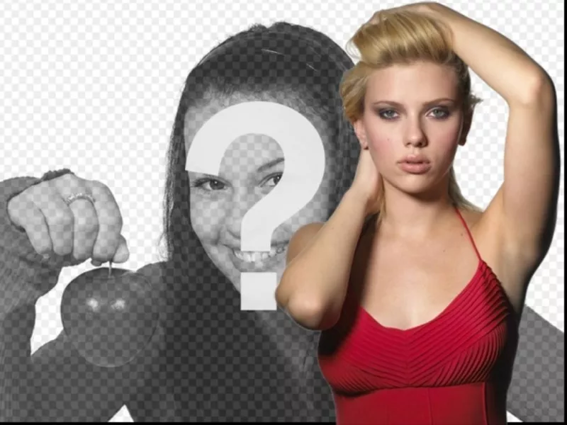 Photo effetto, insieme a Scarlett Johansson, l'attrice di..