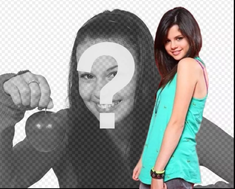 Fotomontaggio con Selena Gomez, caricare la tua foto e rendere il vostro effetto..