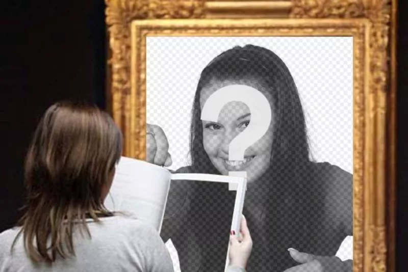 Foto effetto in cui appari in un famoso dipinto in un..