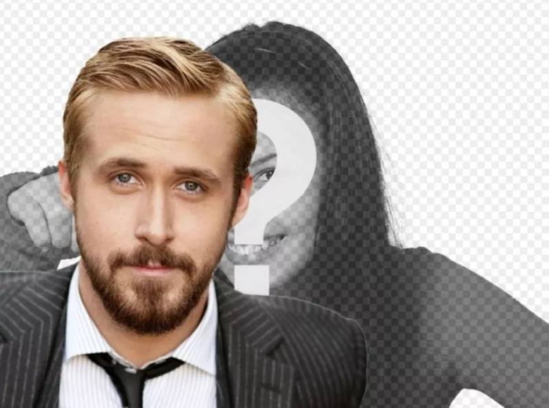 Fotomontaggio con la barba Ryan Gosling. Creare una foto ritratto con Ryan Gosling, portagonista di "The..