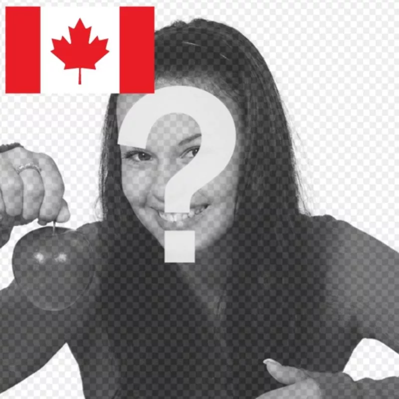 La bandiera Canada nella tua immagine del profilo con questo fotomontaggio
