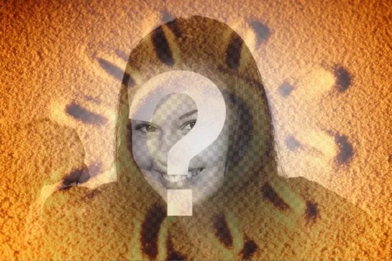 Fotomontaggio di sovrapporre una foto di sabbia con un sole estivo sulla foto che vuoi e aggiungere del..