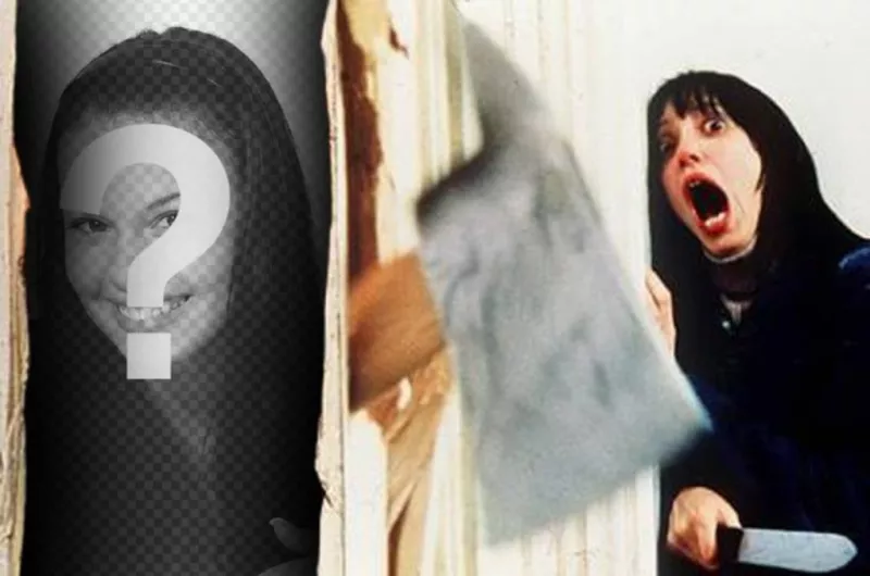 Creare un fotomontaggio per Hallowwen con scena pálicula di Kubrick, Shining, basato sul libro di Stephen..