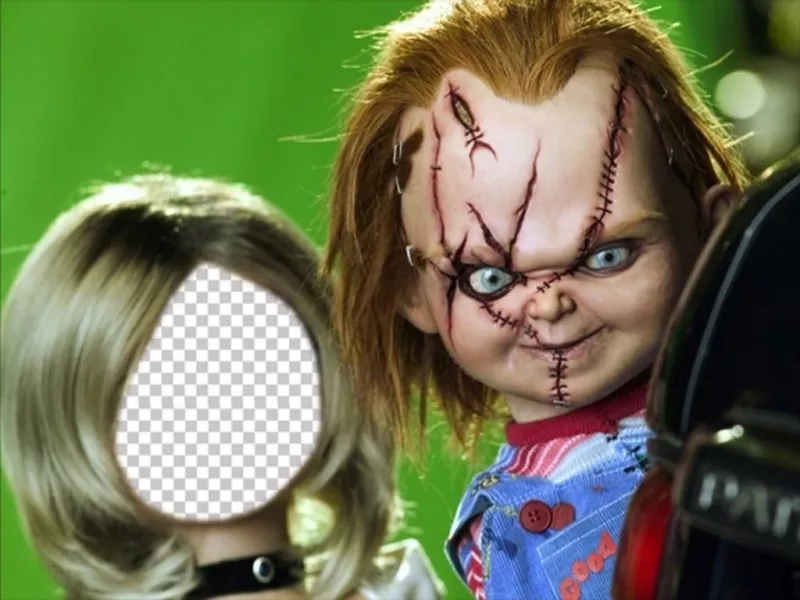 Fotomontaggio di Tiffany, la fidanzata di Chucky per aggiungere il ..