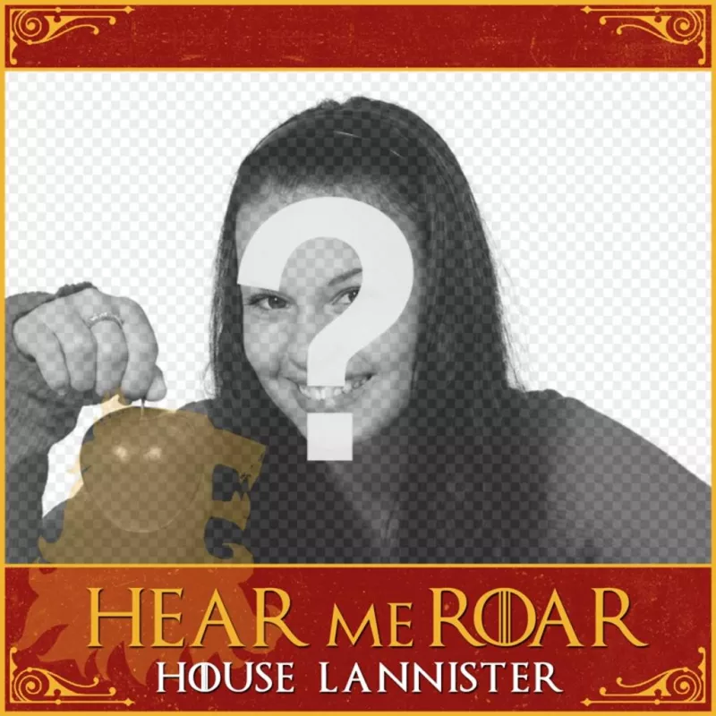 Game of Thrones Lannister tema telaio per ottenere la vostra immagine del profilo. ..