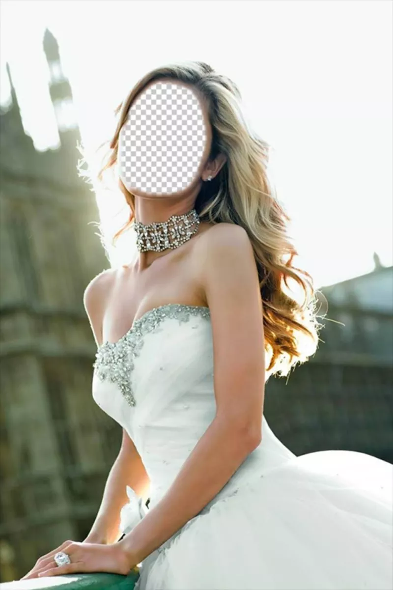 Diventa una bella sposa con questo effetto di mettere la vostra faccia ..