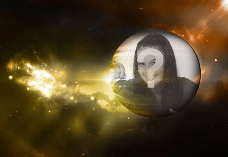 Fotomontaggio speciale con il pianeta Giove ..