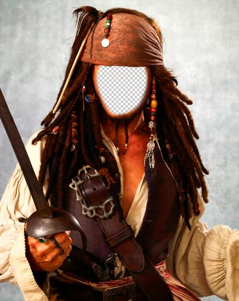 Fotomontaggio di Capitan Jack Sparrow. ..