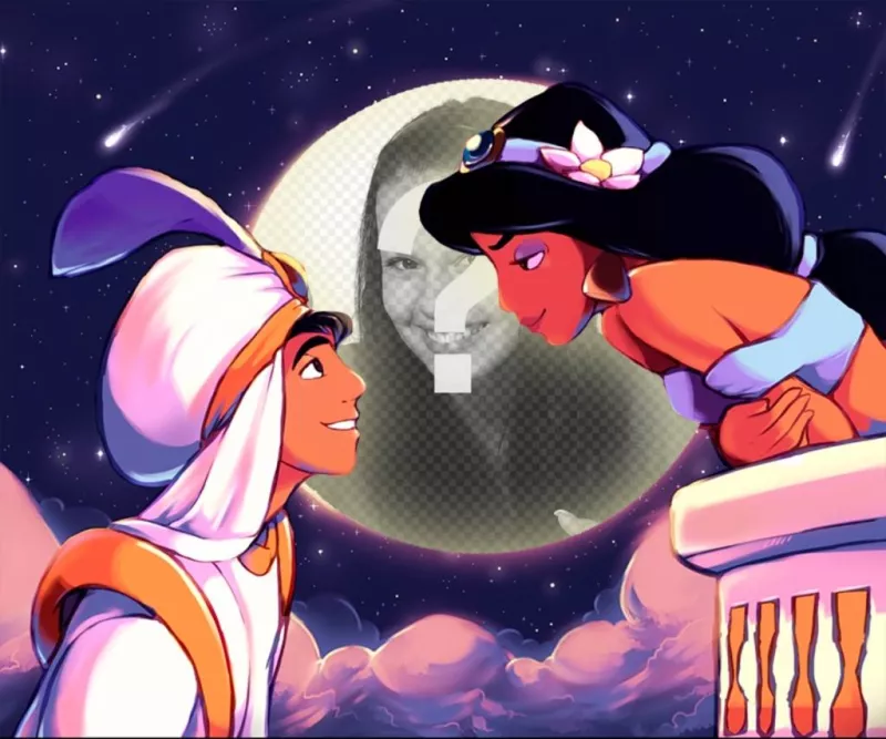 Fotomontaggio del film Aladdin ..