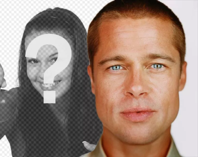 Fotomontaggio per le tue foto con Brad Pitt ..