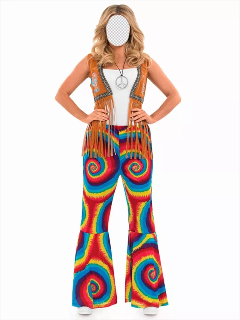 fotomontaggio online per mettere la vostra faccia in una donna hippie ..