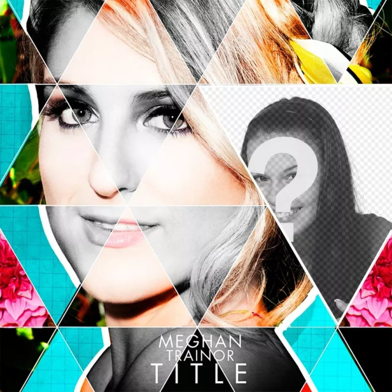 Fotomontaggio con copertina del CD Meghan Trainor ..