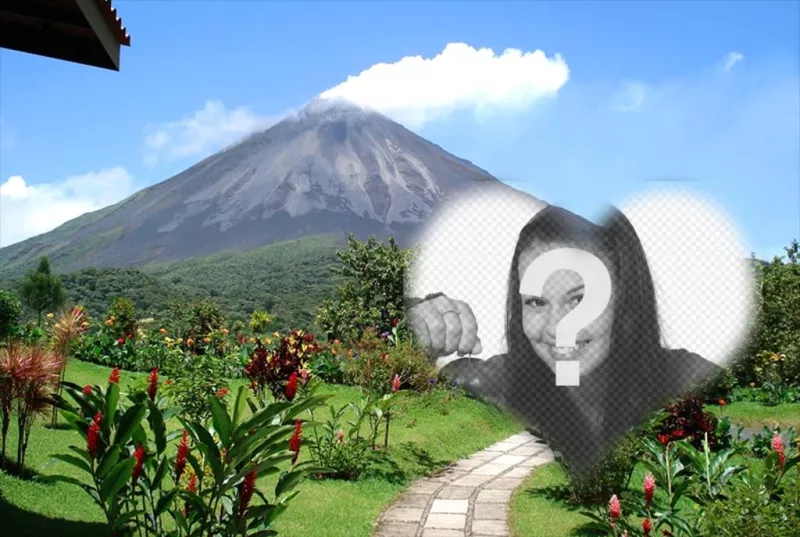 Cartolina del vulcano Arenal per decorare la vostra immagine ..