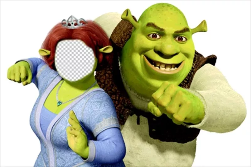 Essere Fiona con il marito Shrek modifica di questo montaggio in linea ..