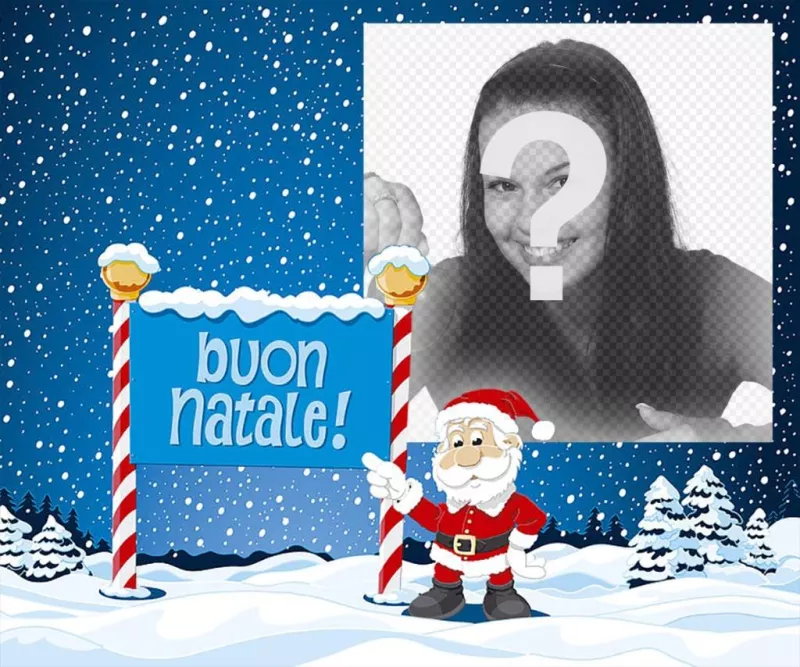 Effetto photo Natale di caricare la tua foto ..